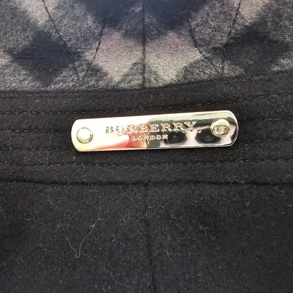 Burberry London Wool Cashmere Coat - Black - Sz UK2/US0/IT34 - Picture 12 of 16